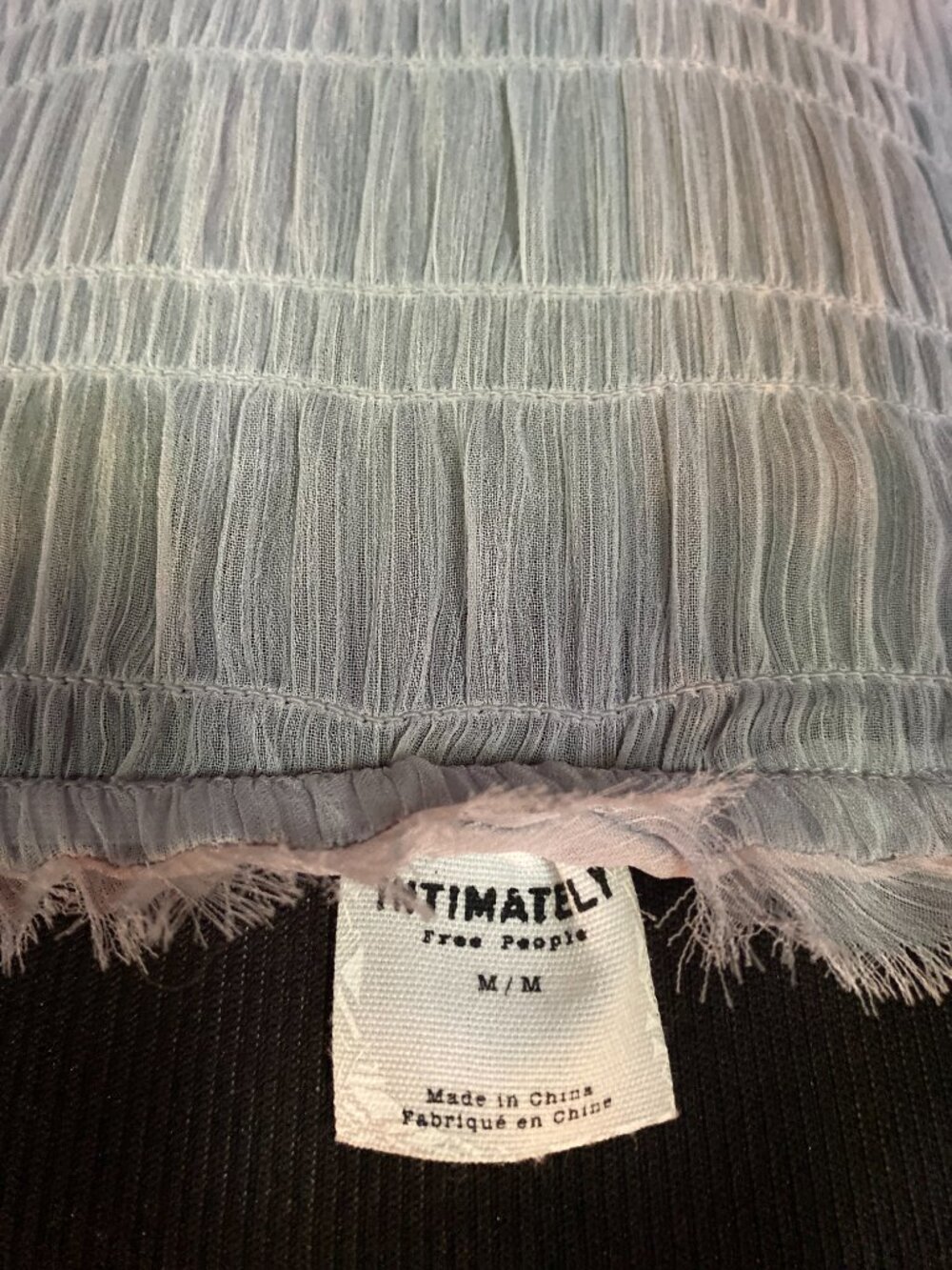 NWOT FREE PEOPLE INTIMATELY RAW TULLE MAXI SHEER MAXI SIZE M - Picture 10 of 12
